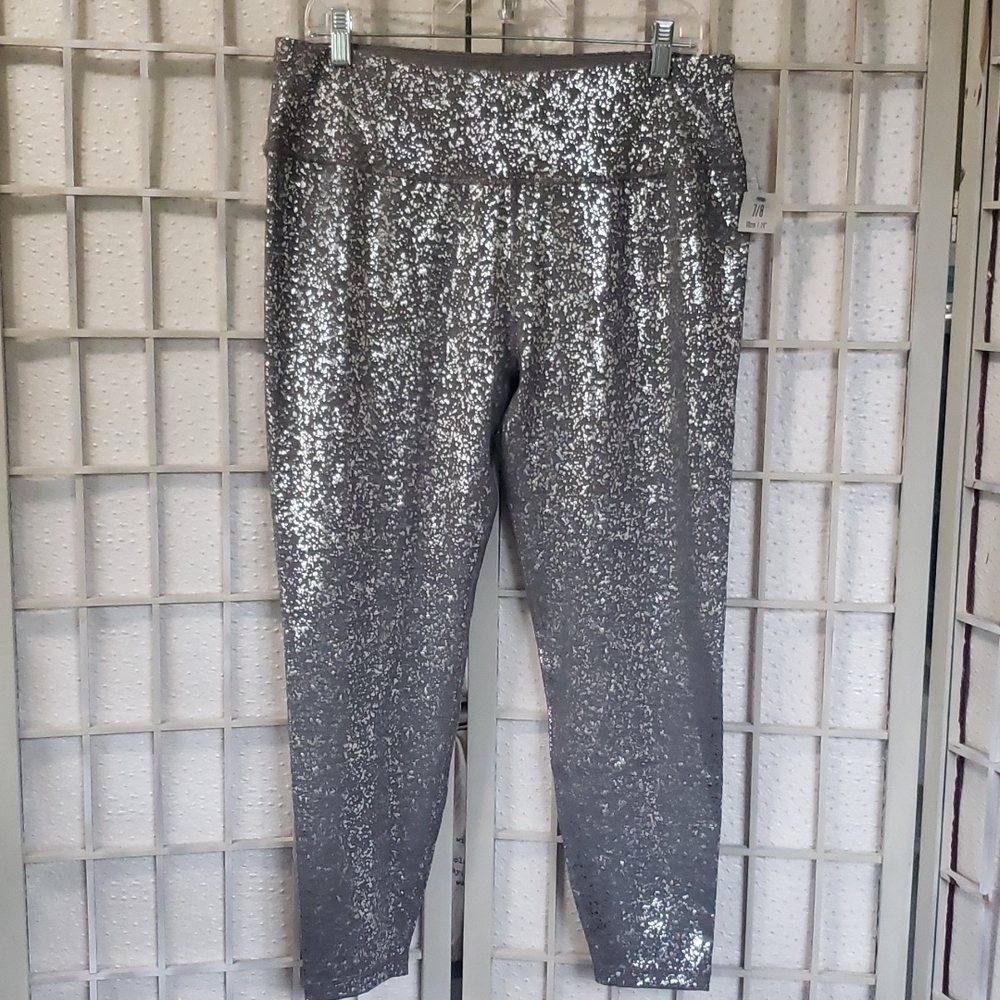 Sweaty Betty London Foil Print Woman Workout Leggings Size XXL New